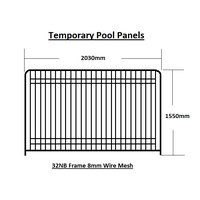 Temporary Pool Panel 1550Hx2030W